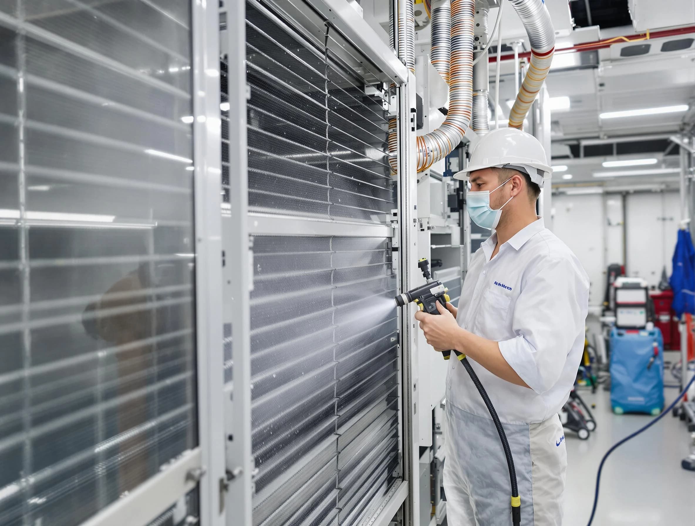 Professional AC coil cleaning by Center Point Air Duct Cleaning in Center Point