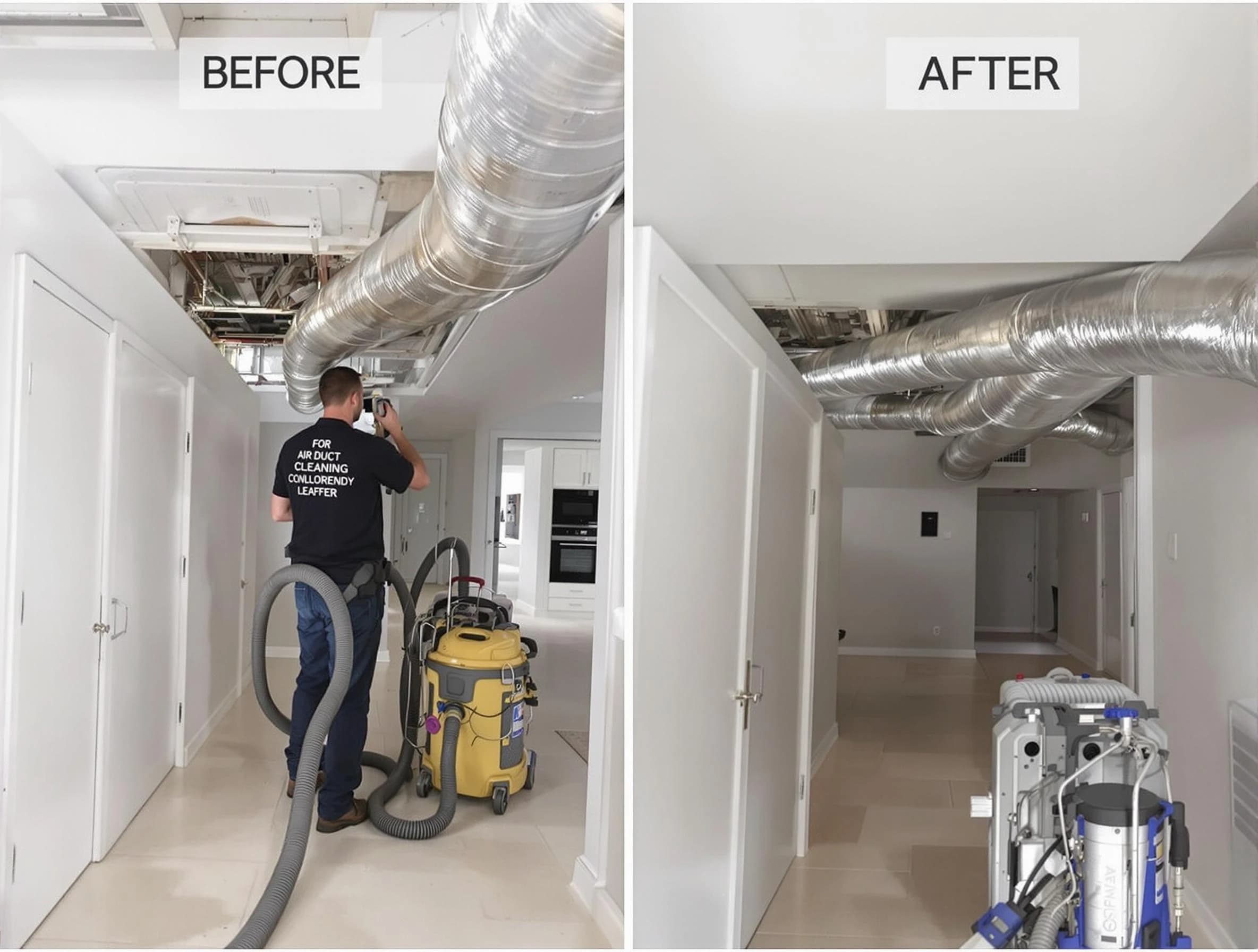 Center Point Air Duct Cleaning professional performing thorough air duct cleaning in Center Point