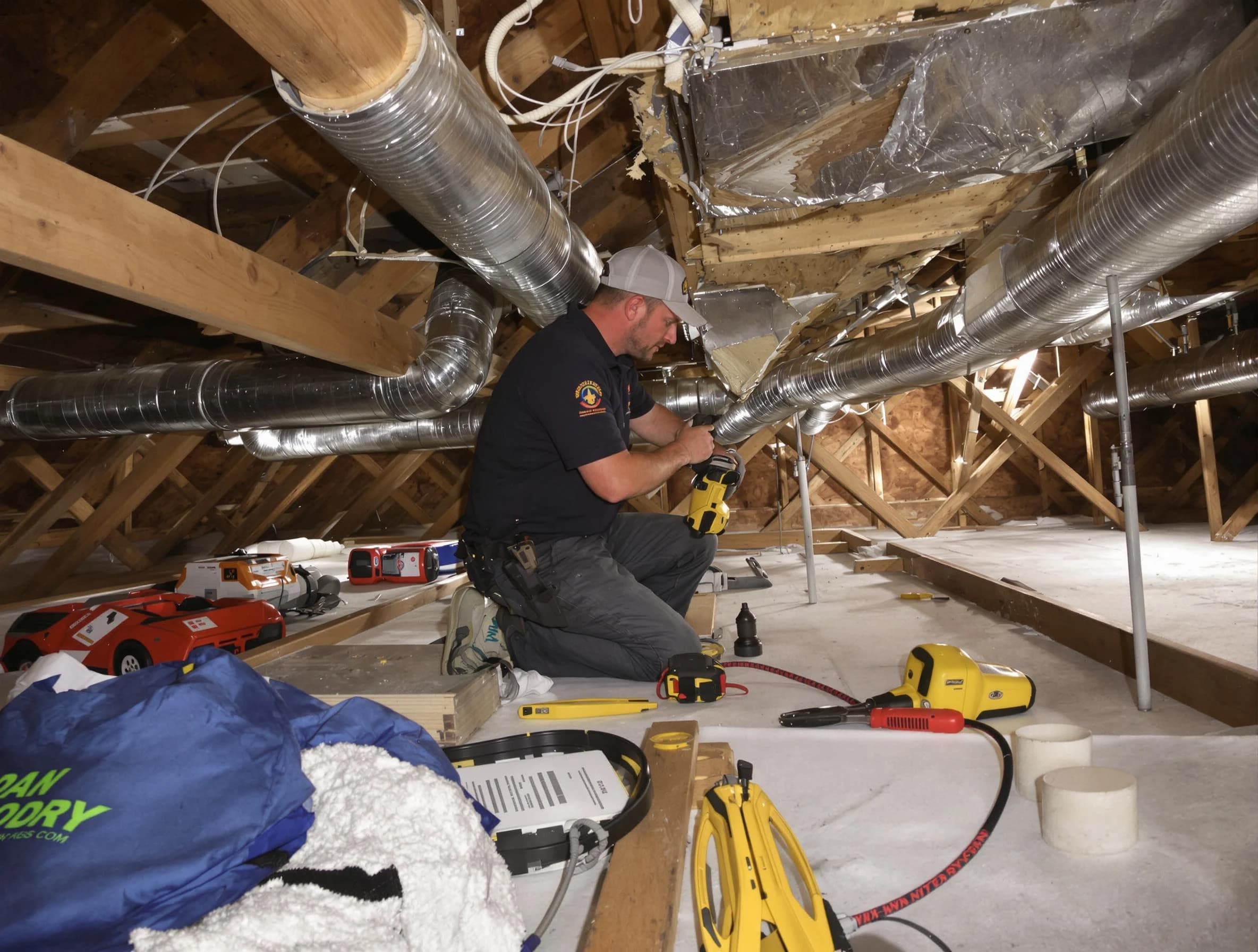 Professional air duct repair by Center Point Air Duct Cleaning in Center Point