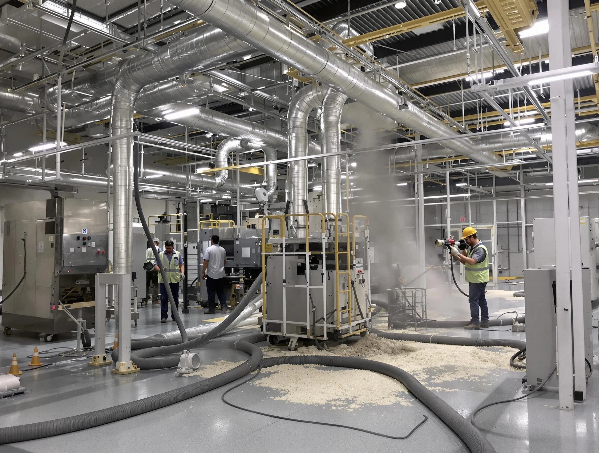 Heavy-duty industrial duct cleaning by Center Point Air Duct Cleaning in Center Point