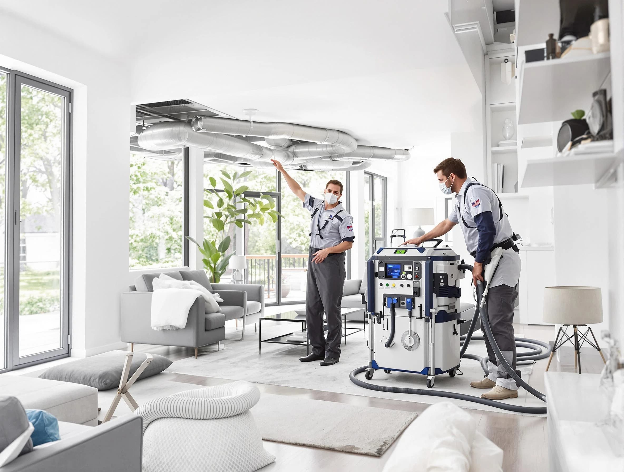 Center Point Air Duct Cleaning professional conducting pure air duct cleaning with state-of-the-art equipment in Center Point