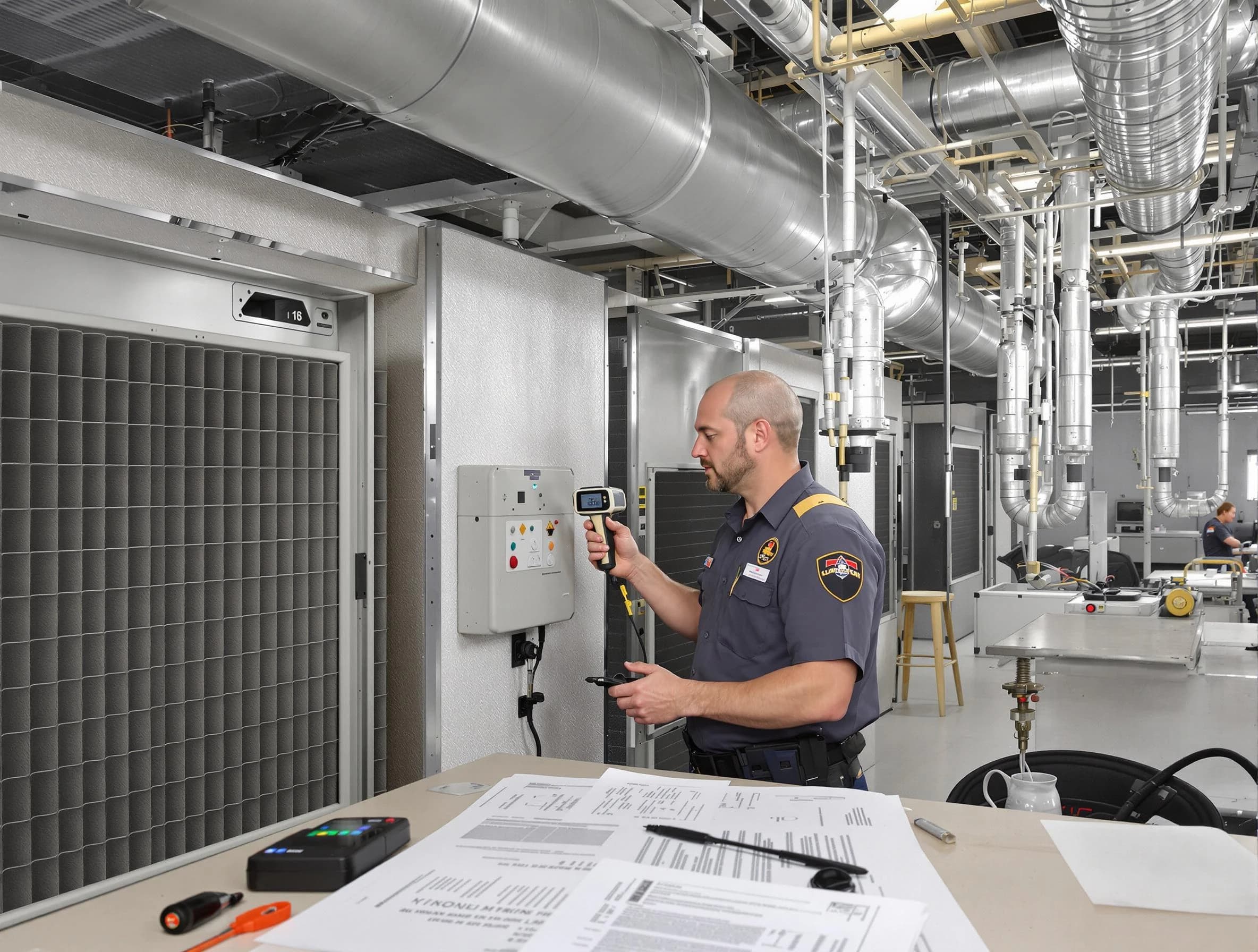 Professional filter system inspection by Center Point Air Duct Cleaning in Center Point