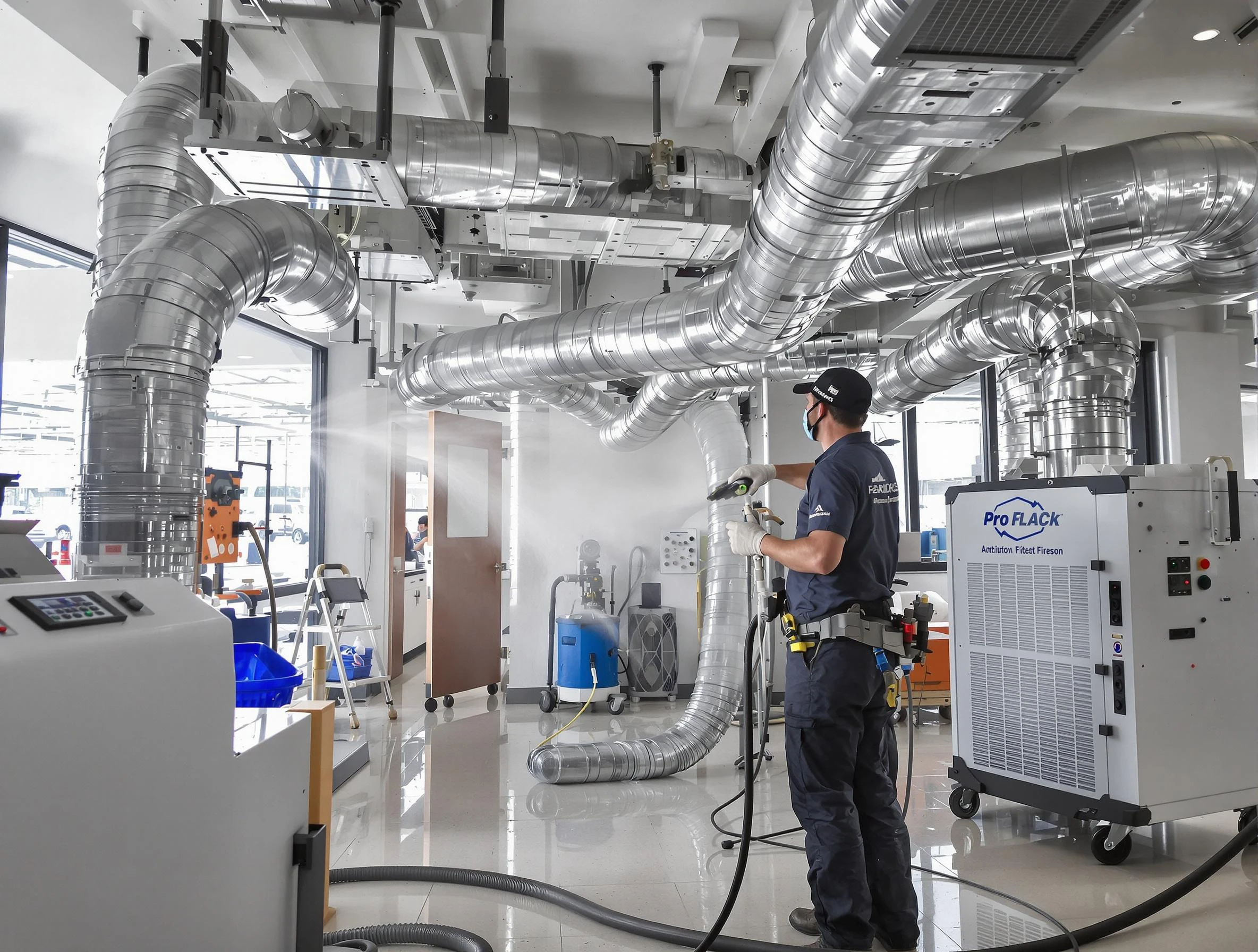 Negative Pressure Air Duct Cleaning in Center Point