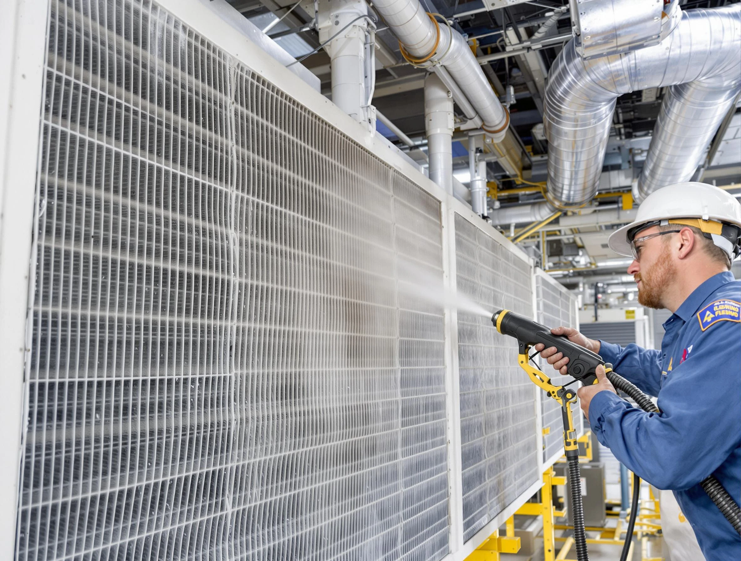 Professional commercial coil cleaning by Center Point Air Duct Cleaning in Center Point