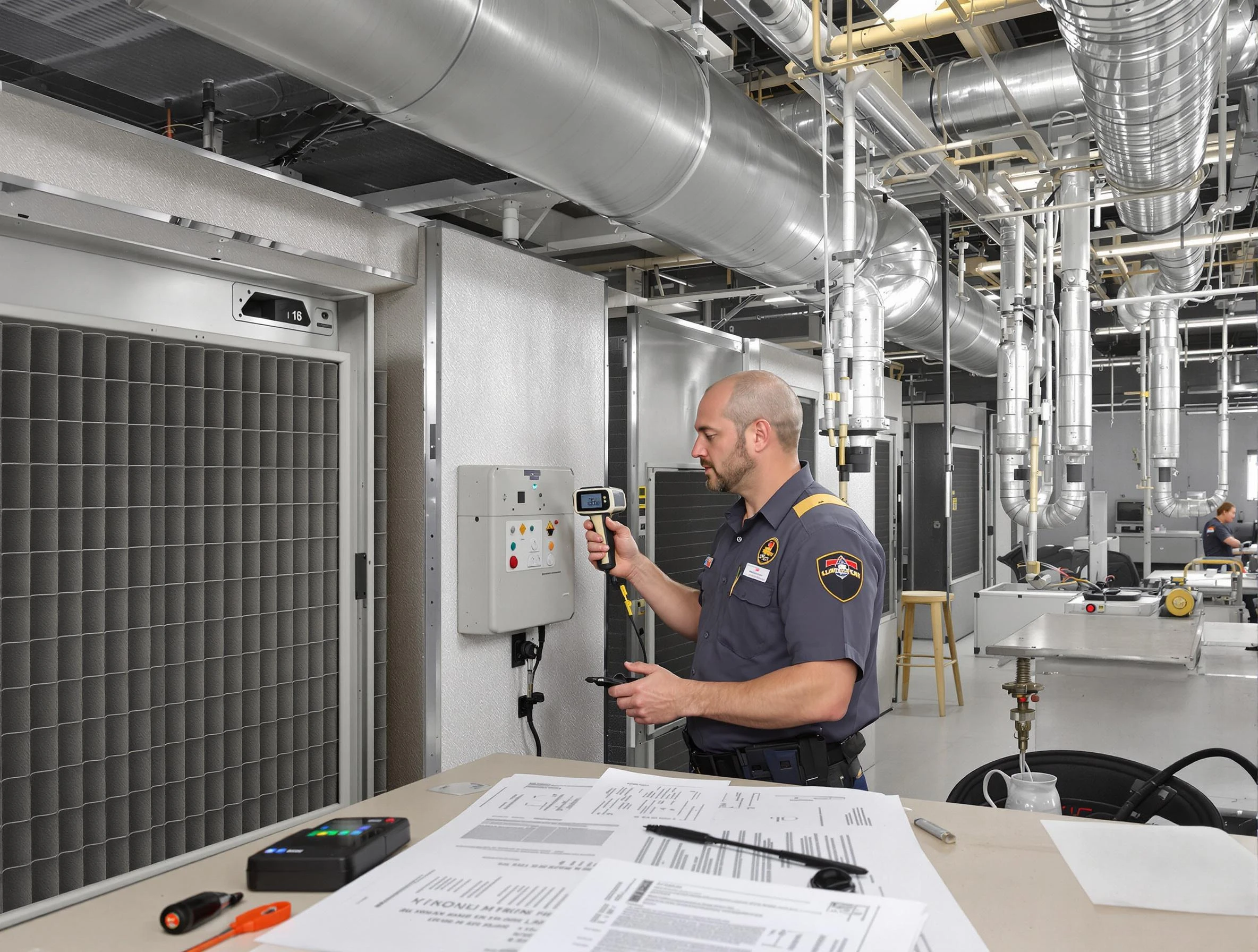 Professional filter system inspection by Center Point Air Duct Cleaning in Center Point