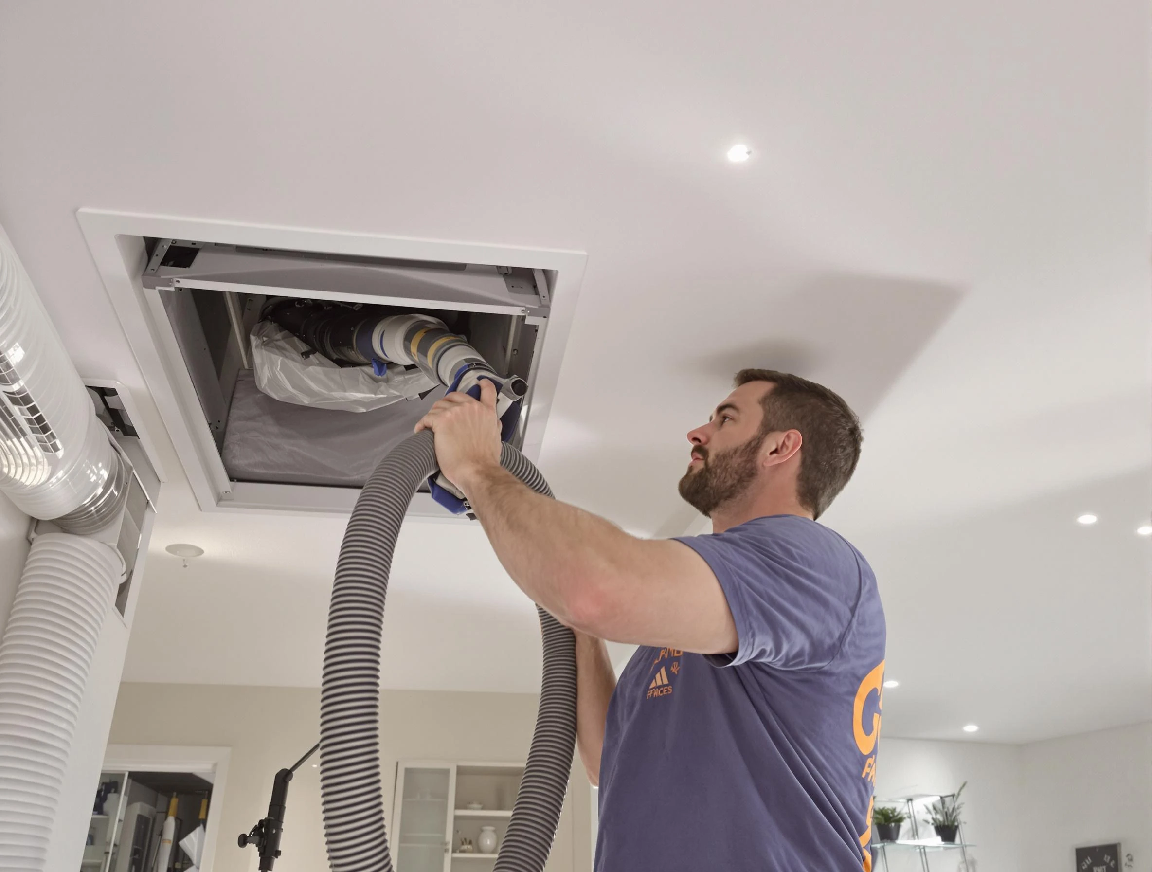 Precision indoor duct cleaning by Center Point Air Duct Cleaning in Center Point