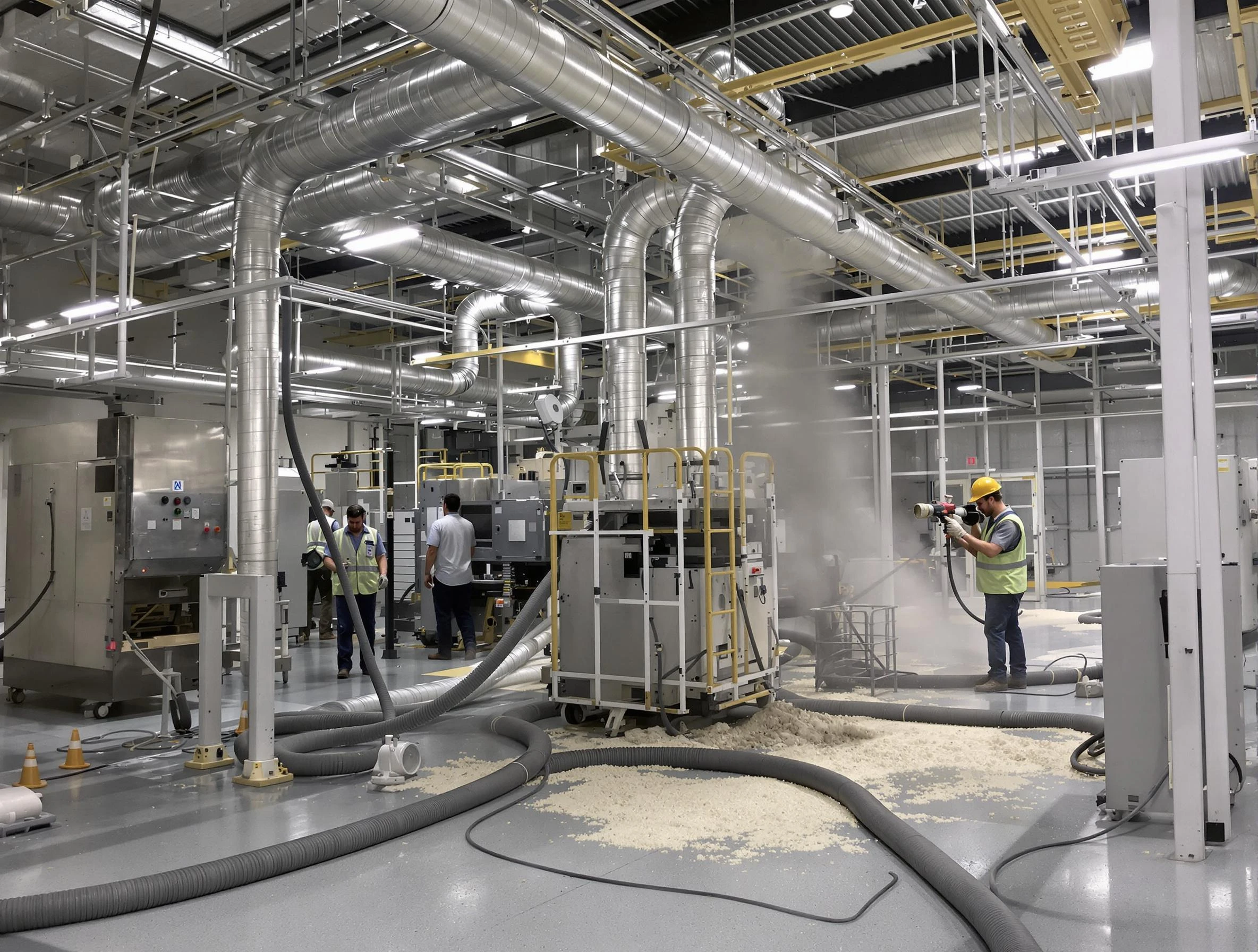 Heavy-duty industrial duct cleaning by Center Point Air Duct Cleaning in Center Point