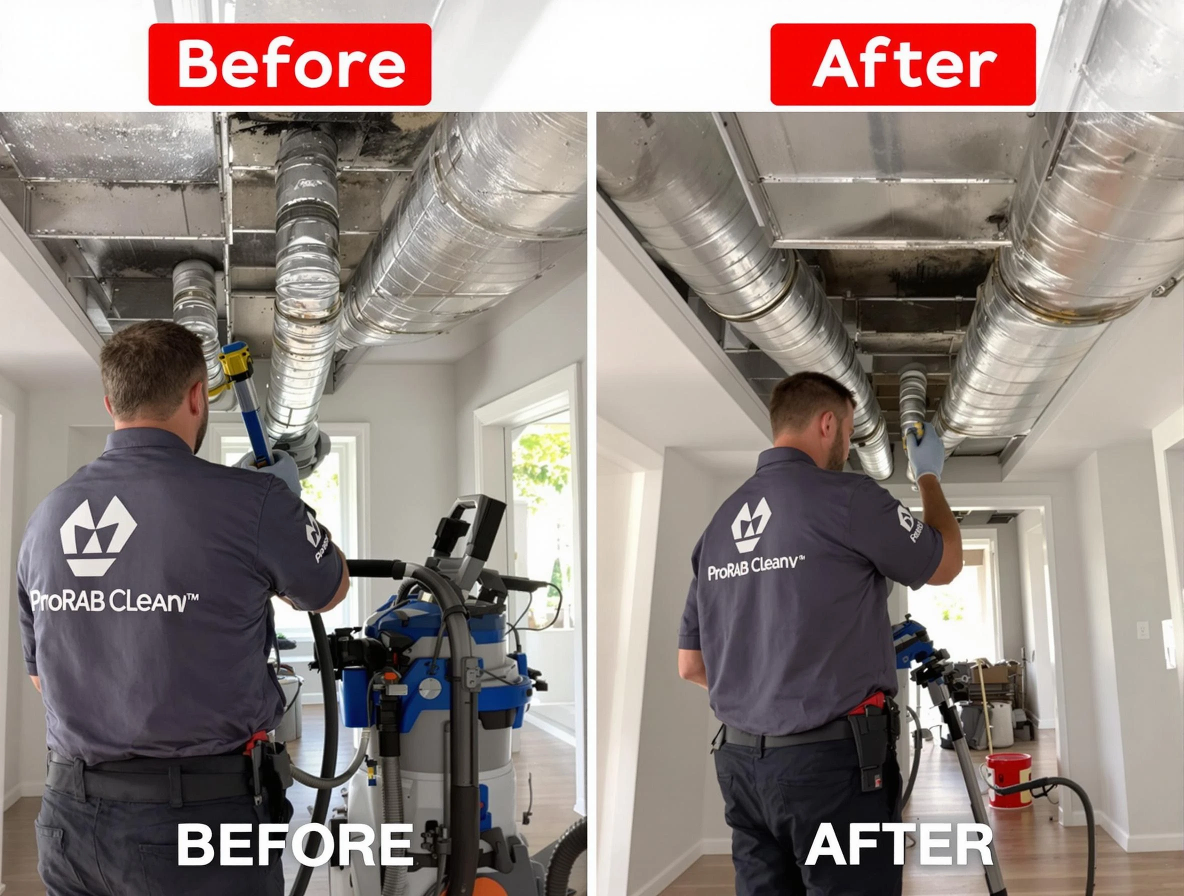 Center Point Air Duct Cleaning expert performing thorough residential duct cleaning in a Center Point home